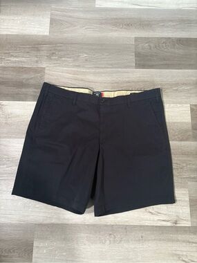 Dockers Black Flat-Front Men's Chino Shorts